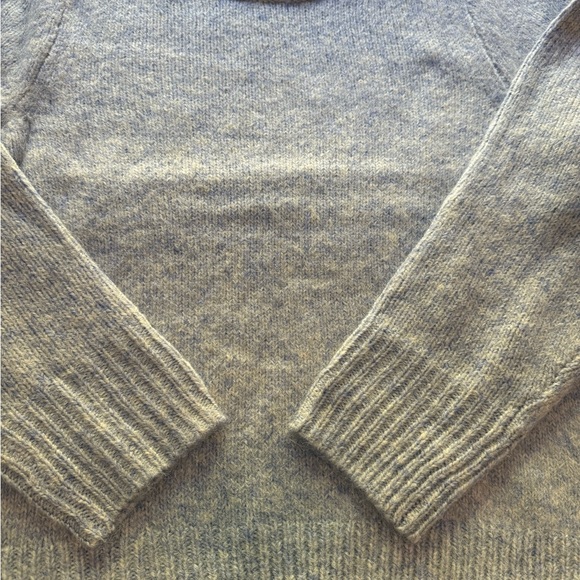 J.Crew Fuzzy Puff-Sleeve Sweater — NWT — Size XL — Heather Frosted Grey (Blue) - Picture 6 of 12